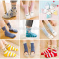 Fashion design cotton young child tube socks with animal printing